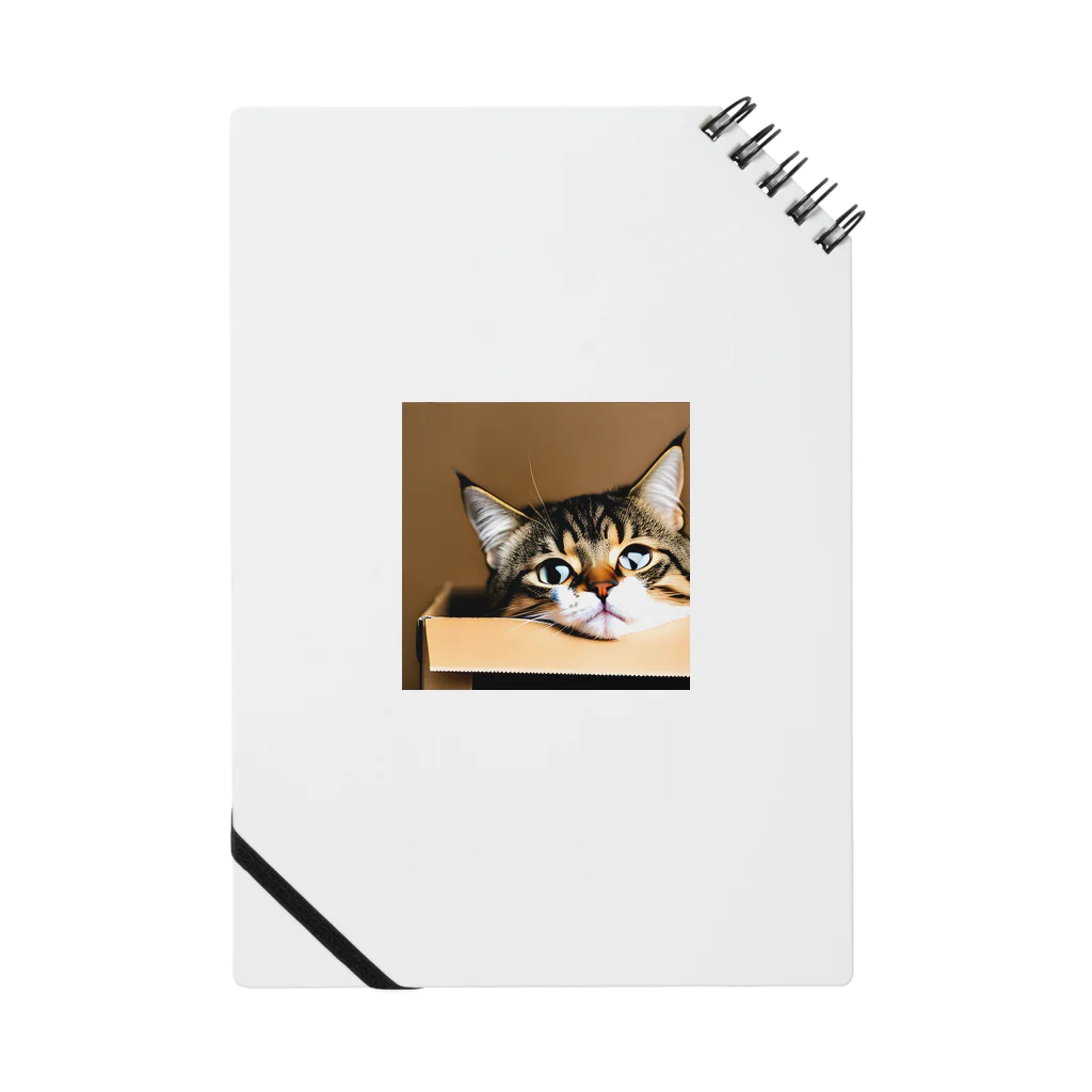 チェリオの箱に入った可愛い猫 ノート