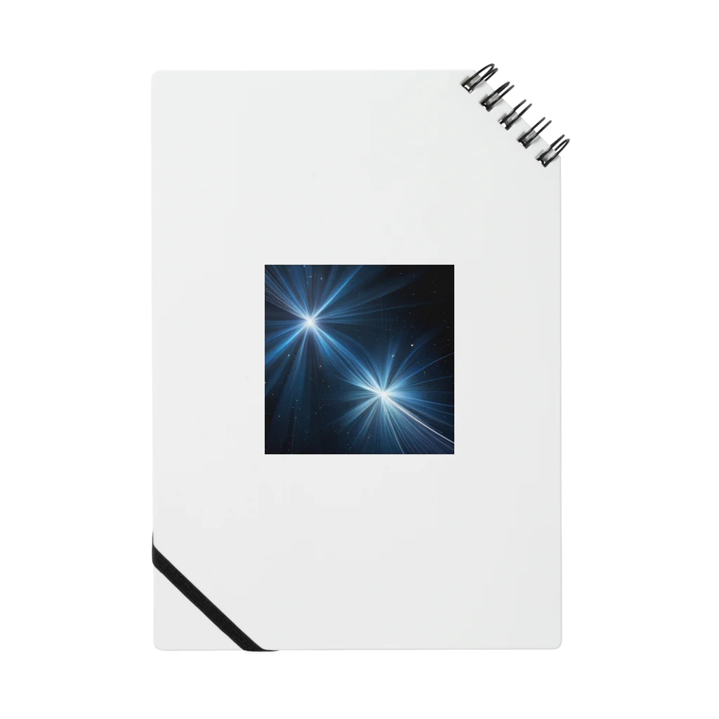 itacyoko(AIイラスト屋)の宇宙に輝く青い光 Notebook