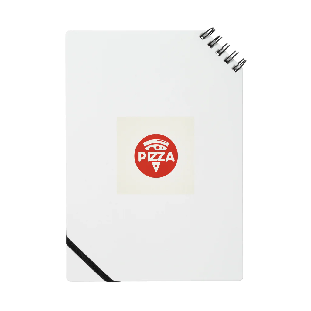 ワンダーワールド・ワンストップのシンプルなPIZZAロゴ入りデザイン Notebook