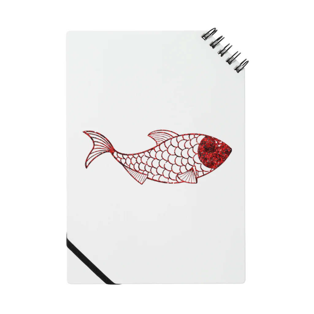mumusの魚　sequinsred Notebook