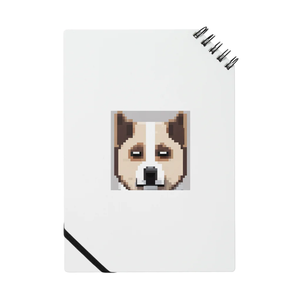 たるほのお店のピクセルアートのかわいい秋田犬 Notebook