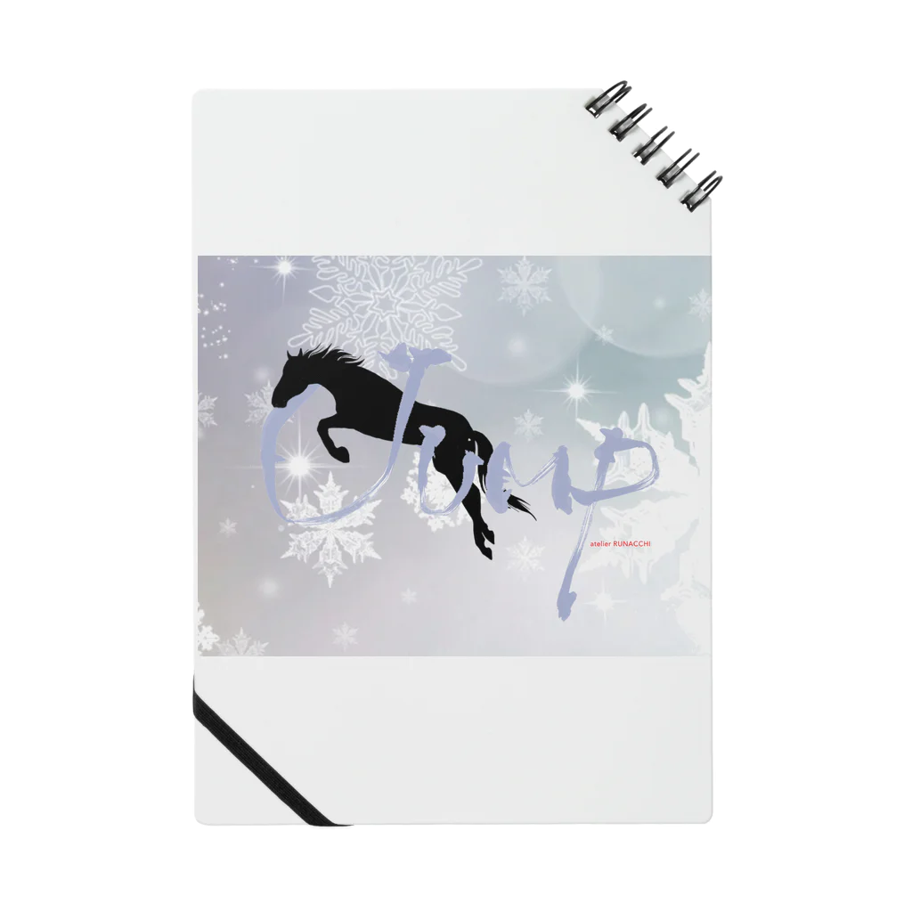 Blue Iris ﾌﾞﾙｰｱｲﾘｽのSNOW horse Notebook