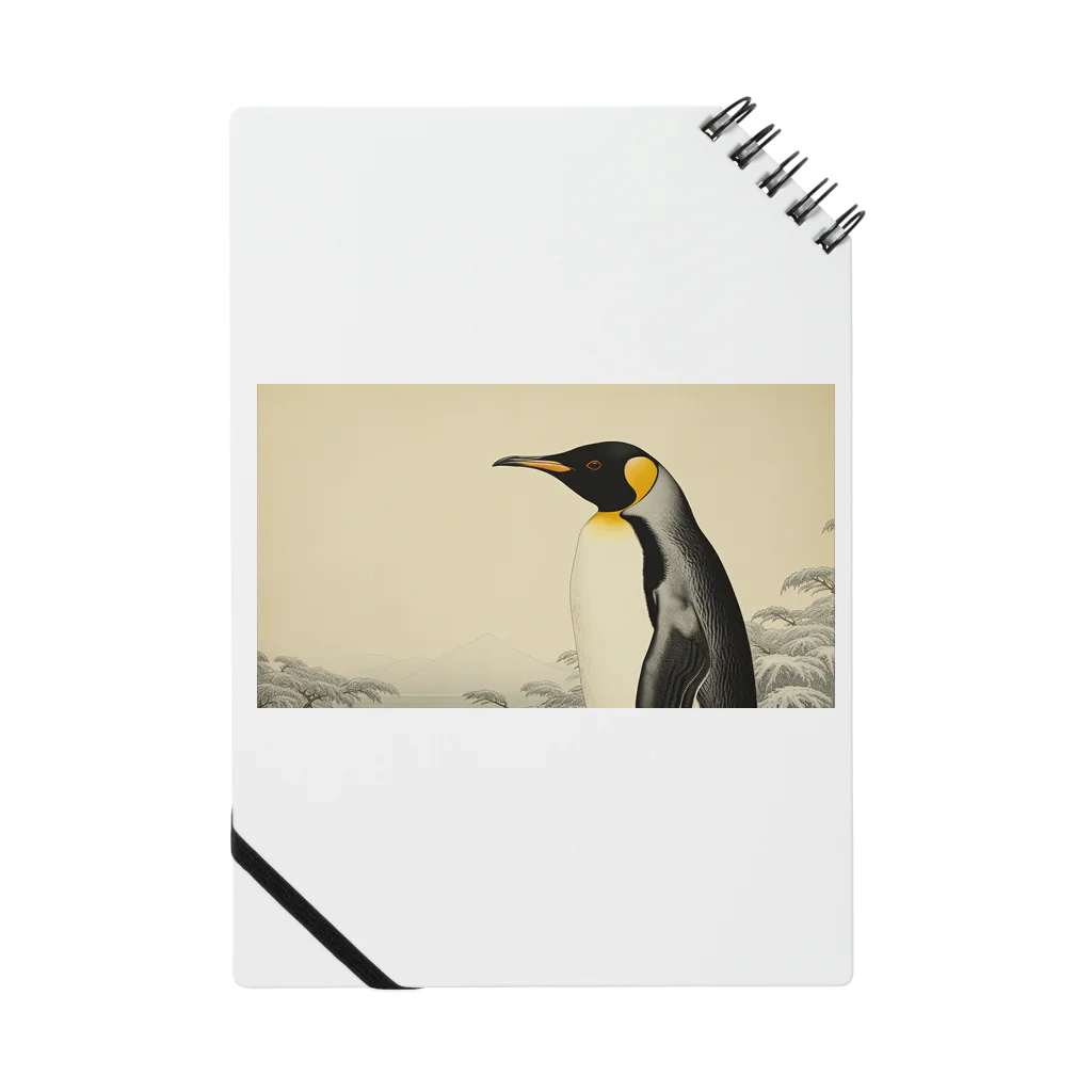 コウテイペンギン至上主義の浮世絵 冬のコウテイペンギン Notebook
