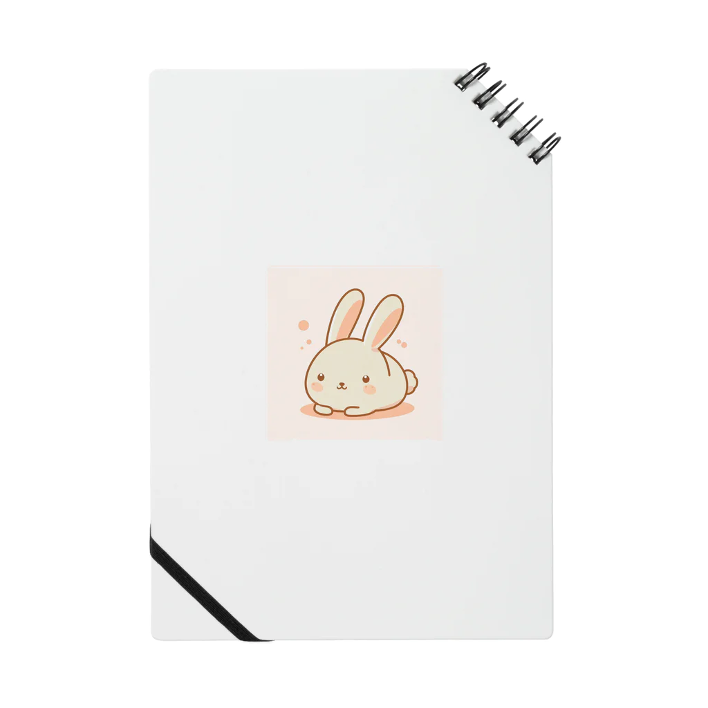 SAKIのウサギのシンプルで可愛いカラーイラスト Notebook