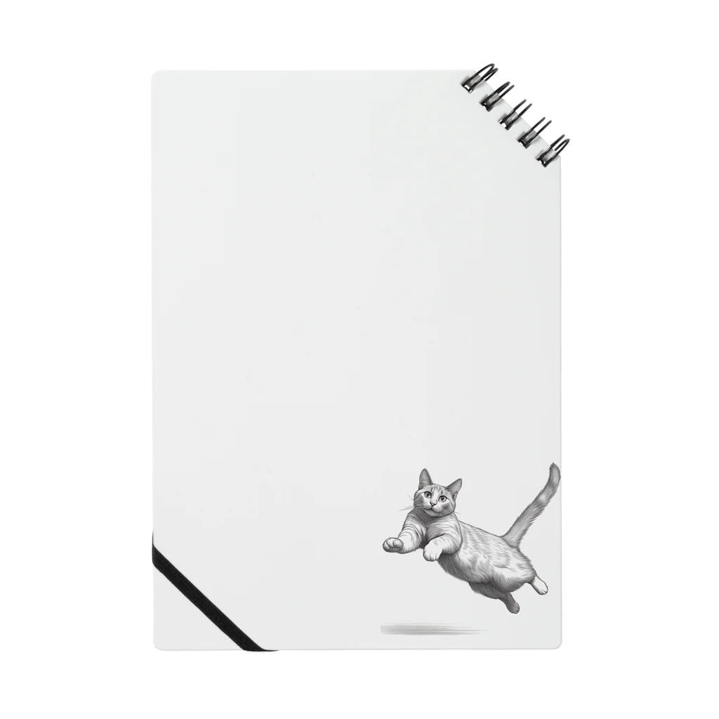 Shop Quonの跳ね猫 Notebook