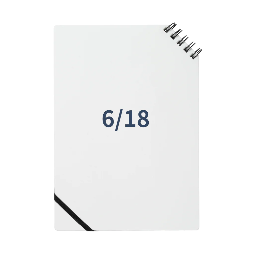 AY-28の日付グッズ　6/18バージョン Notebook