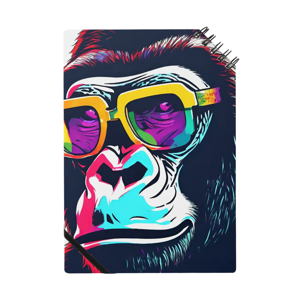 gorillArtのカラフルファンキーgorilla ノート