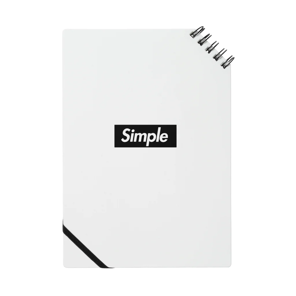 おもしろいTシャツ屋さんのsimple　シンプル Notebook