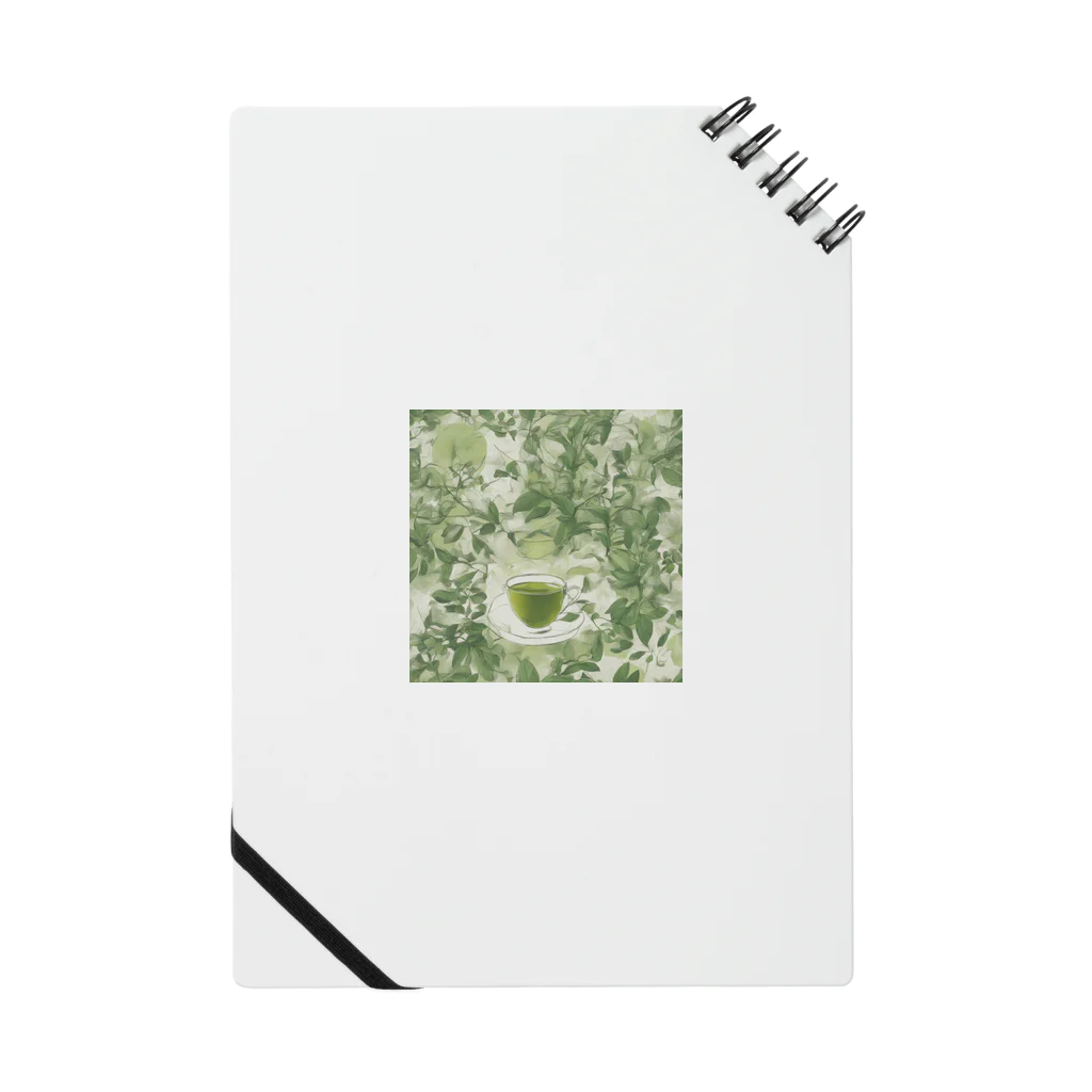 千裕アトリエ（いつもありがとう）のグリーンティーのアート　green tea art Notebook