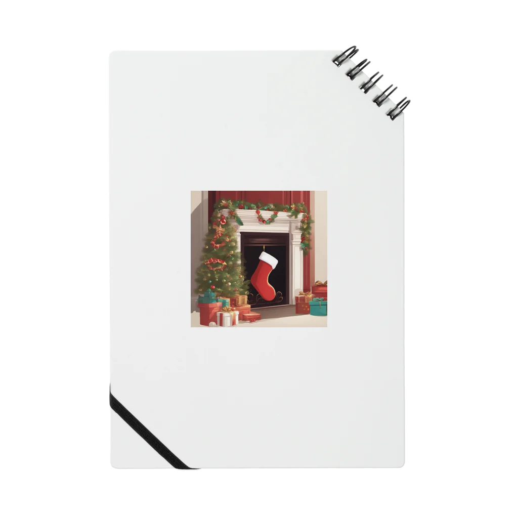 千裕アトリエ（いつもありがとう）のクリスマスストッキング（Christmas Stocking） Notebook