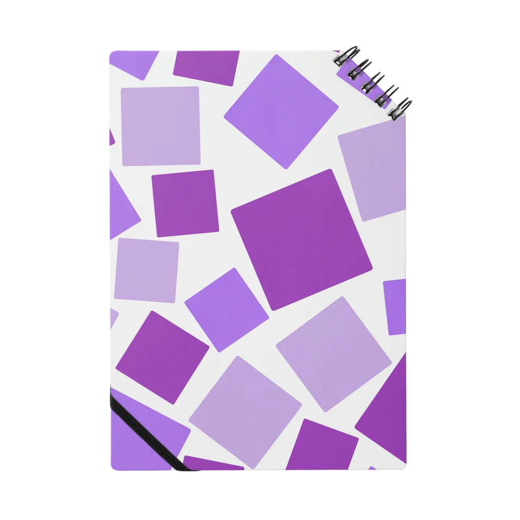 つきしょっぷの紫色の四角形 ノート