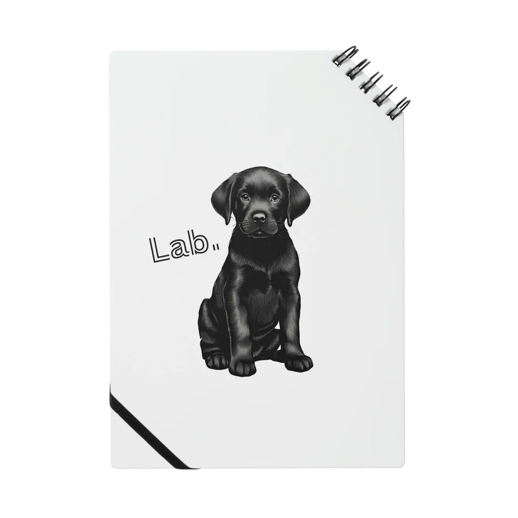 Labradorの黒Lab.グッズ ノート