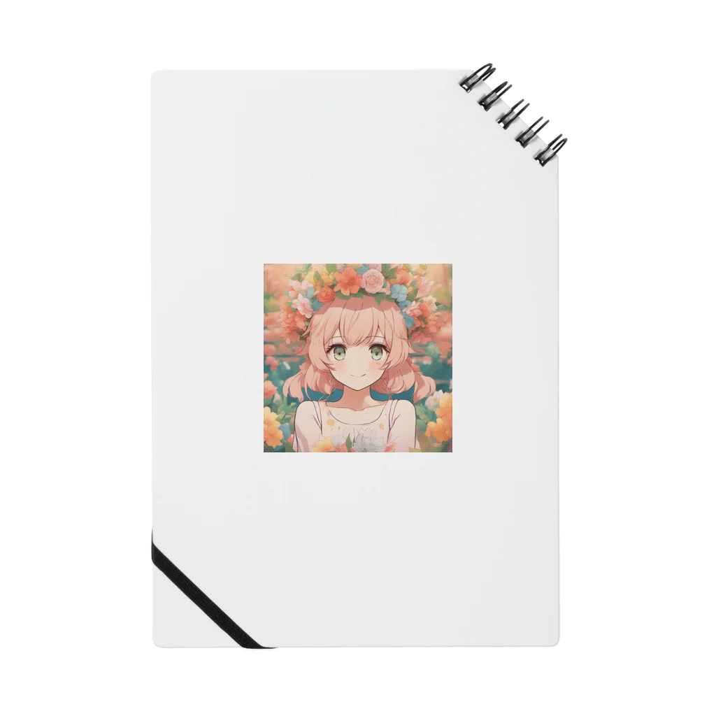 G7のショップの 花咲く彼方の美少女のアートコレクションBeauty Amidst Blossoms - Girl's Art Collection Notebook