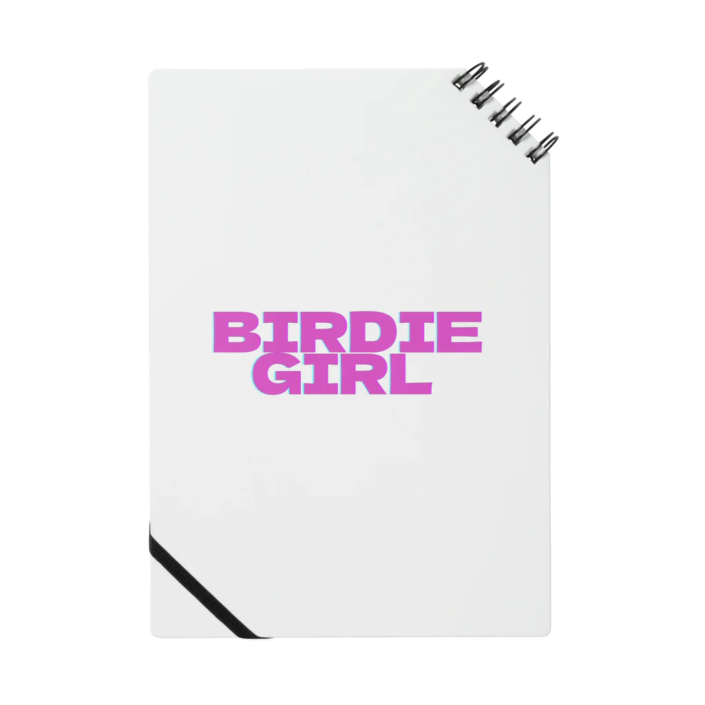 BIRDIE_GIRLのバーディーガールロゴ Notebook