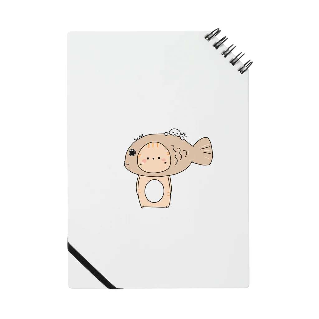 ama_mimi8のたいやきをかぶるねこ Notebook