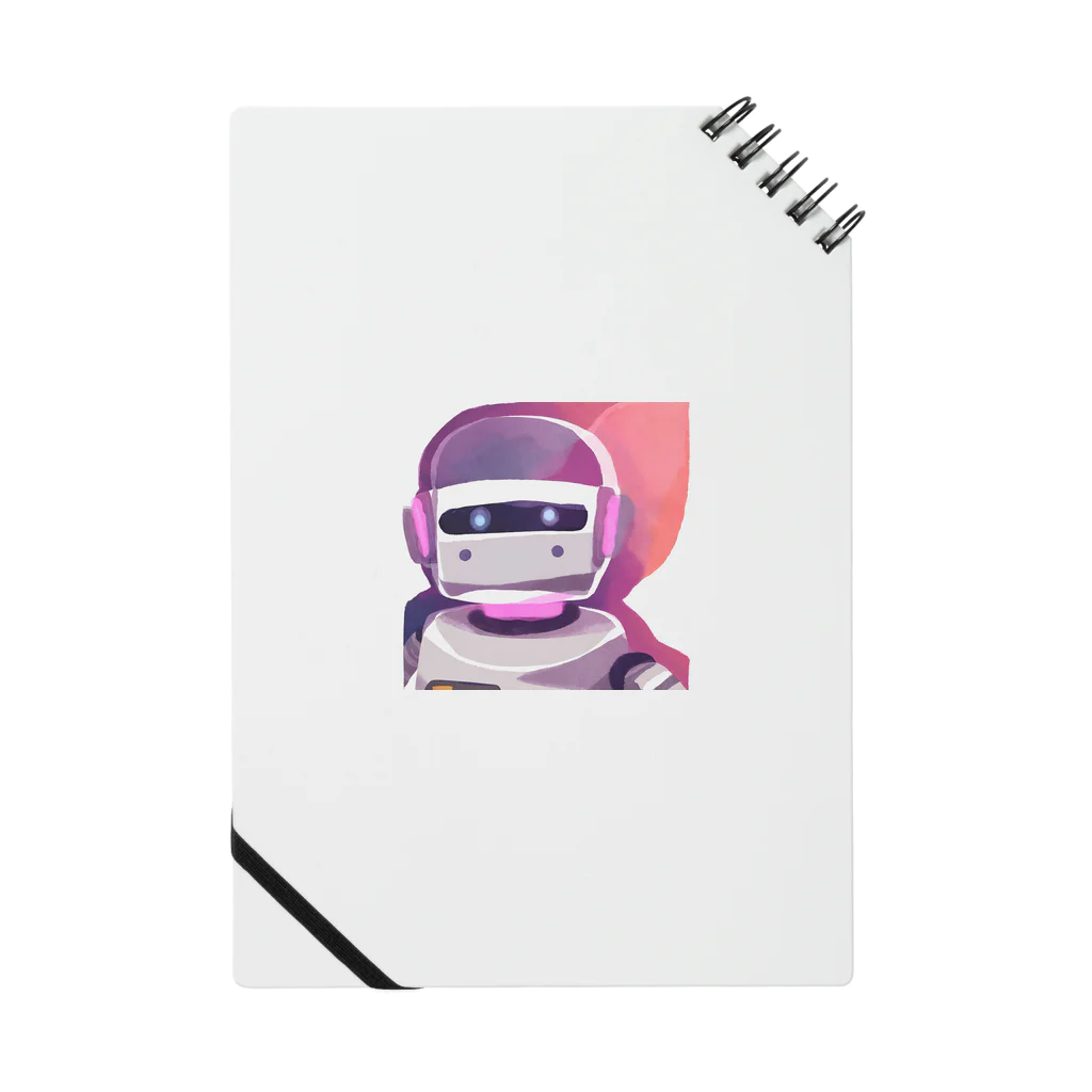 AI水彩アート ~カミとハサミ~のロボットの魅惑的な色彩をかわいい絵×水彩画で織りなすアートの幻想 ノート