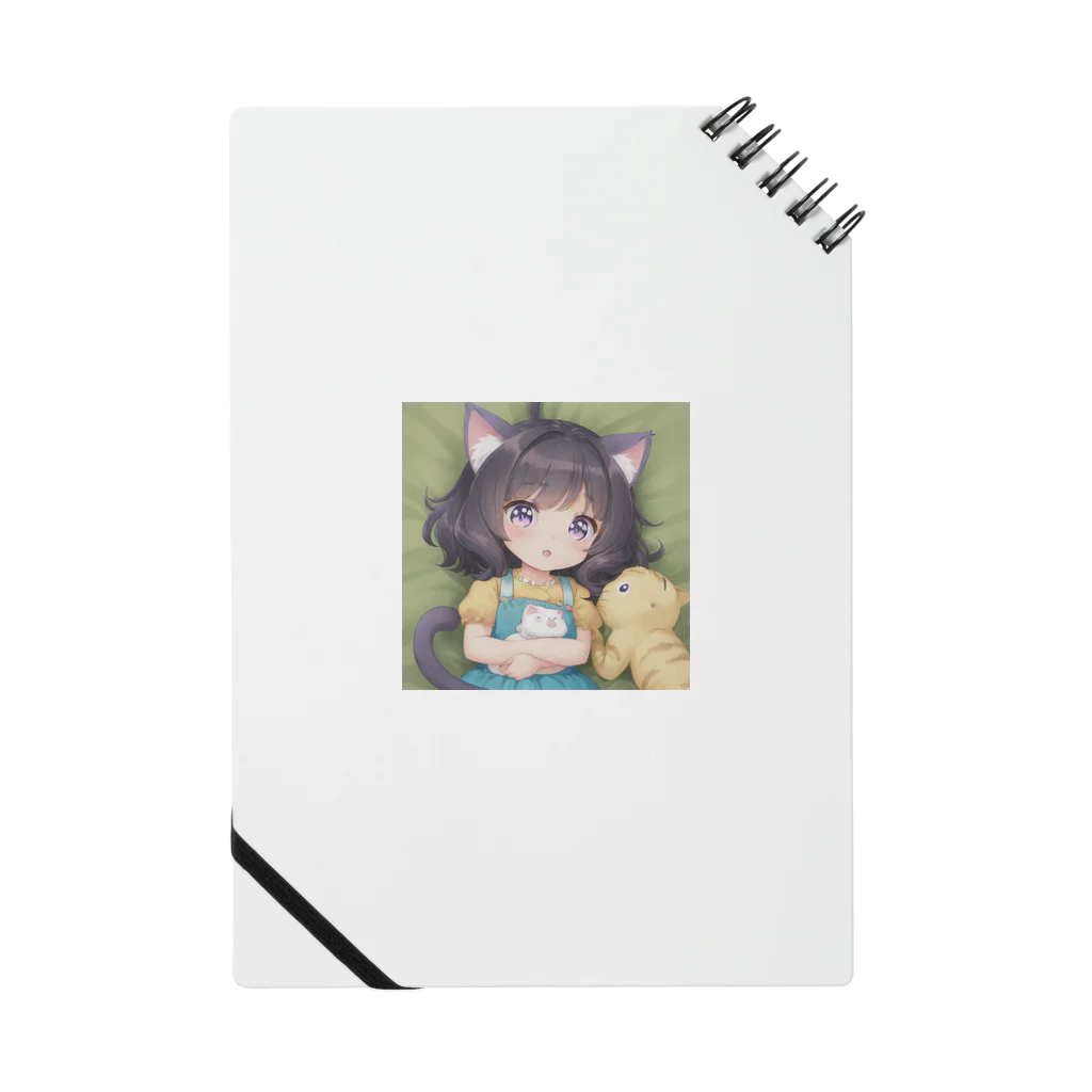 かわいい女の子とシュールな絵のねこ耳幼女 Notebook