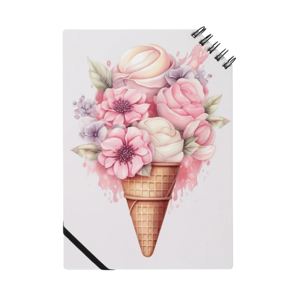 Heeminy Homeのアイスクリームブーケ　ピンク系 Notebook