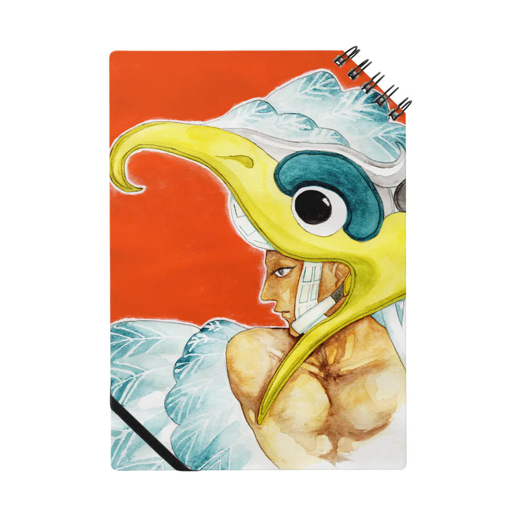 椿海堂のThe bird warrior――feat. Cacaxtla site Notebook