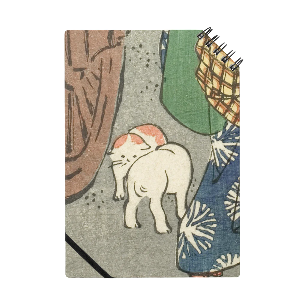 浮世絵ショップ のどぐろ　UKIYOE SHOP NODOGUROの犬　Shinagawa, from the series "Fifty-three Stations [of the Tokaido] (Gojusan tsugi)," also known as the Figure Tokaido (Jinbutsu Tokaido) Notebook