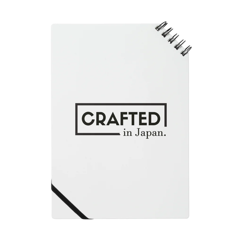 TakahashijunのCrafted in Japan ロゴ BLK Notebook