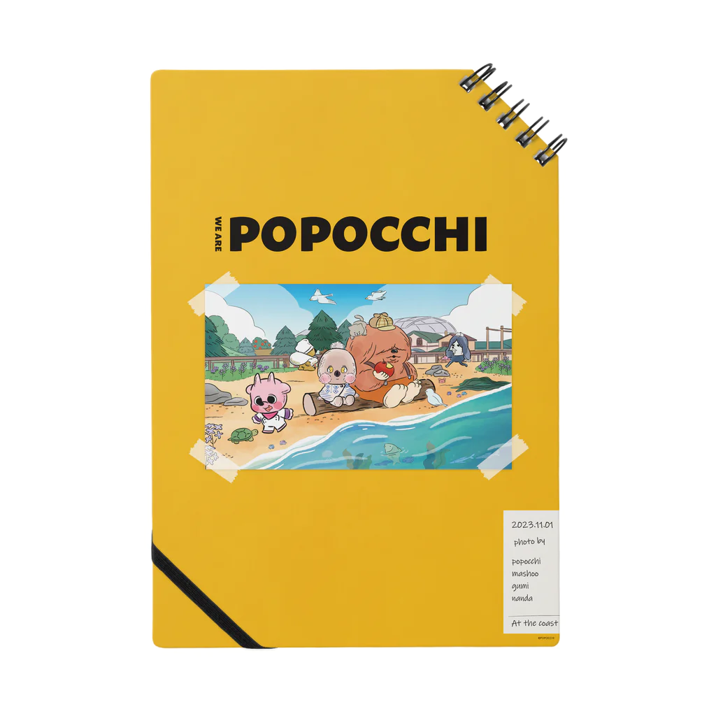 popocchi_lifeのぽぽっち　公式HPデザイン Notebook