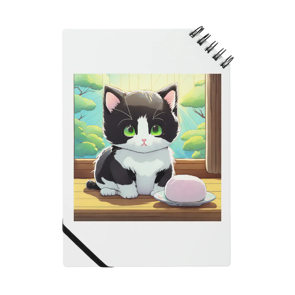 yoiyononakaのお餅と白黒猫 Notebook
