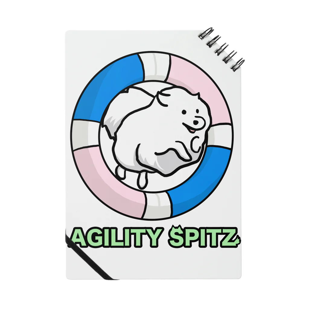 ehime@けだま&もち＆すみのAGILITY SPITZ「ぴょ〜んと飛ぶよ」 ノート