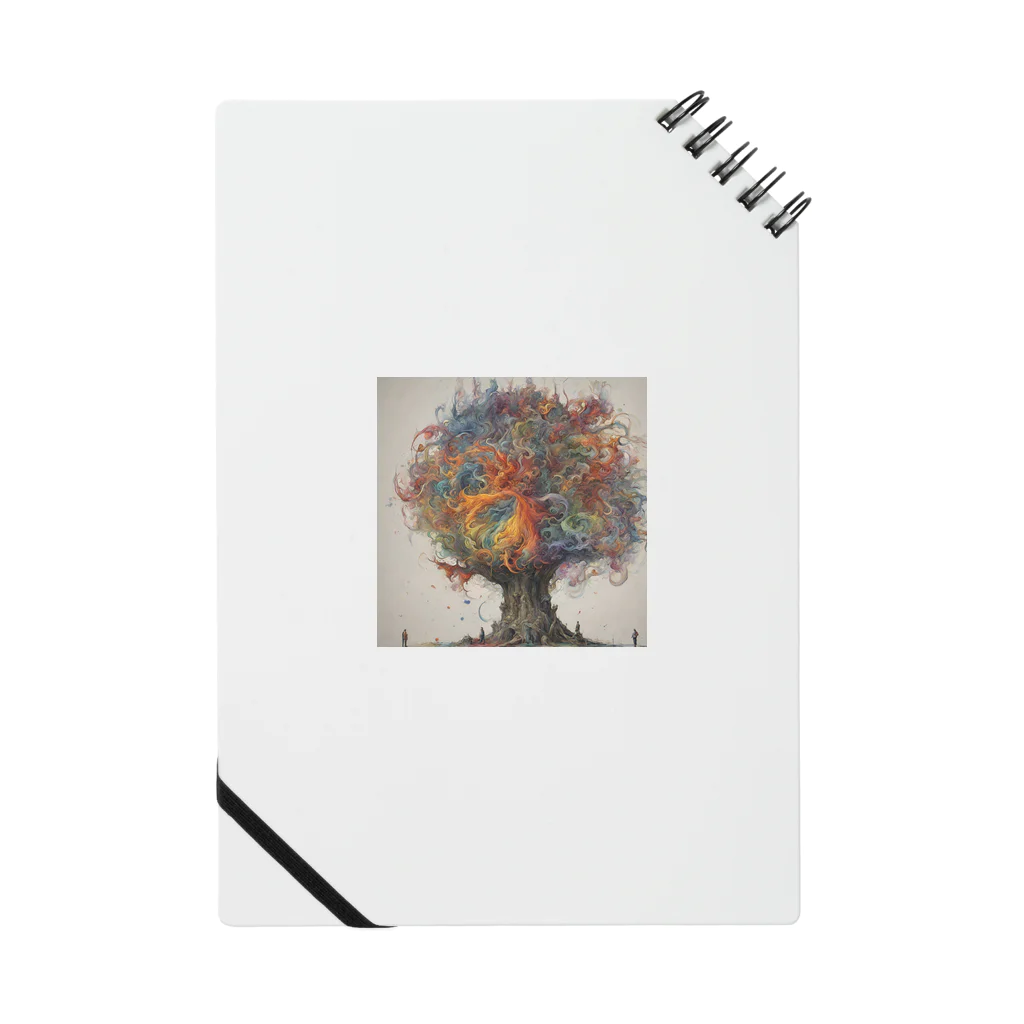 アートフュージョンの幻想の木のグッズ Notebook