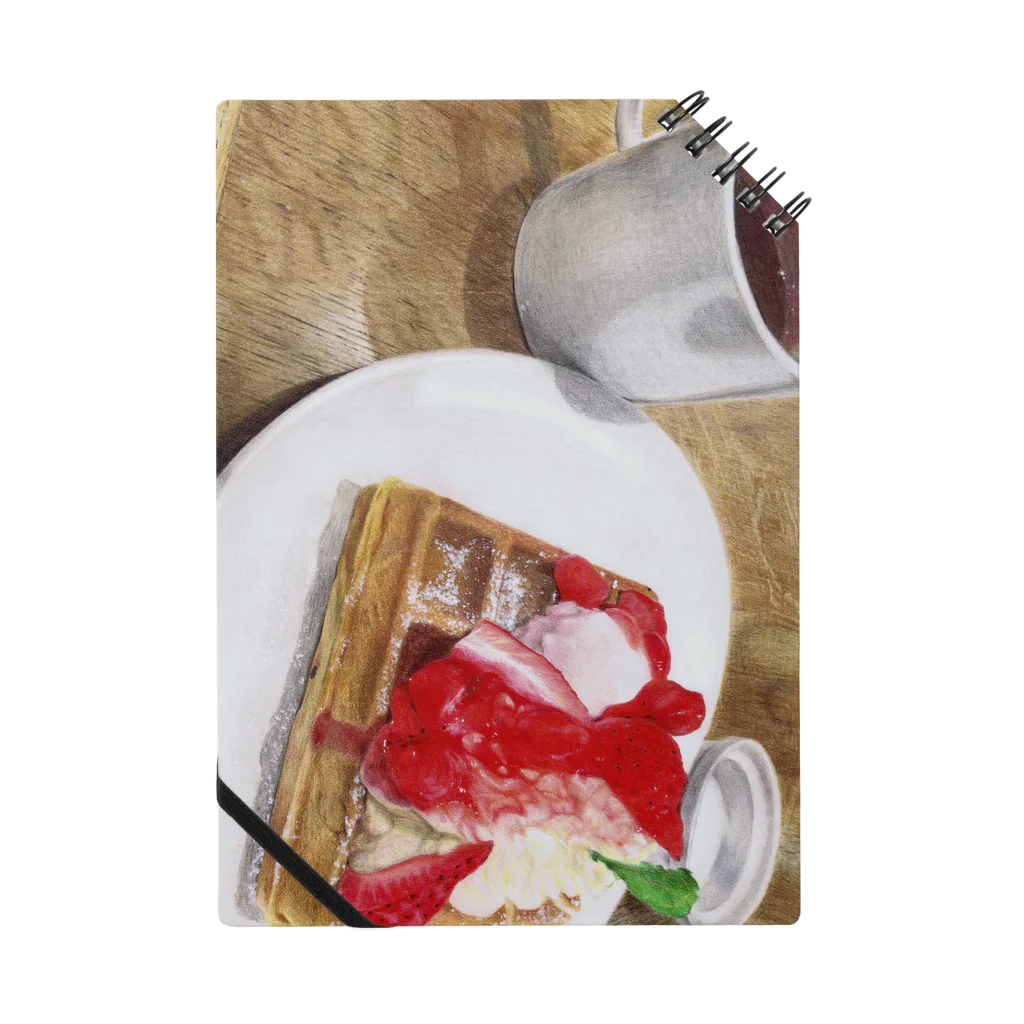 Mutsumi T shopのStrawberry waffle  Notebook