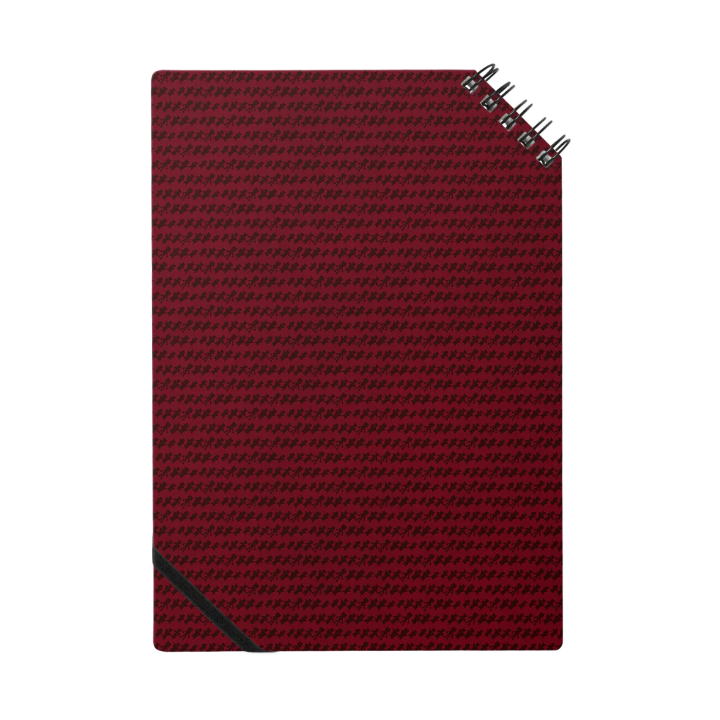 MolKaronのMolKaron7　千鳥格子風　レッド Notebook