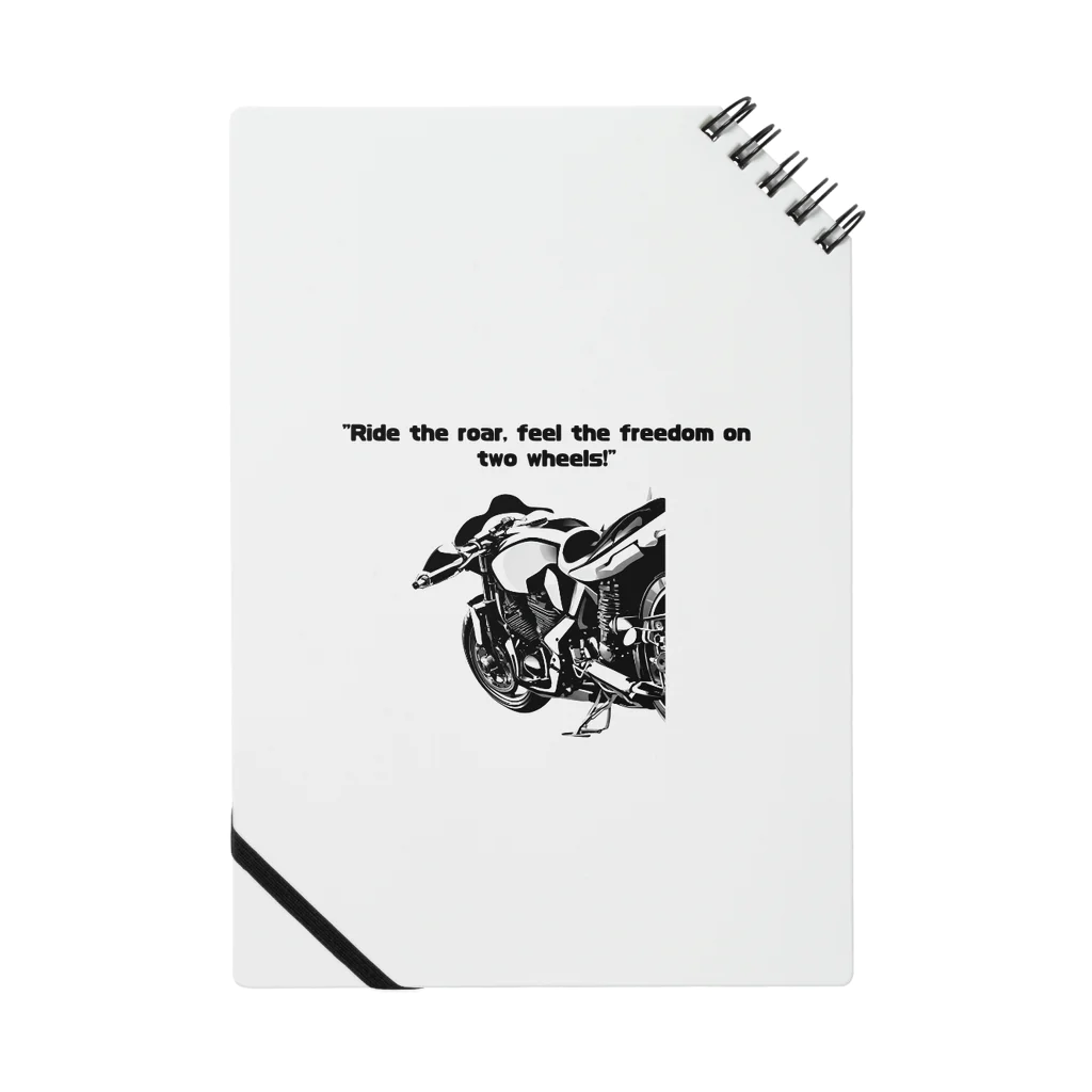 ライダーズのRide the roar, feel the freedom on two wheels！ Notebook