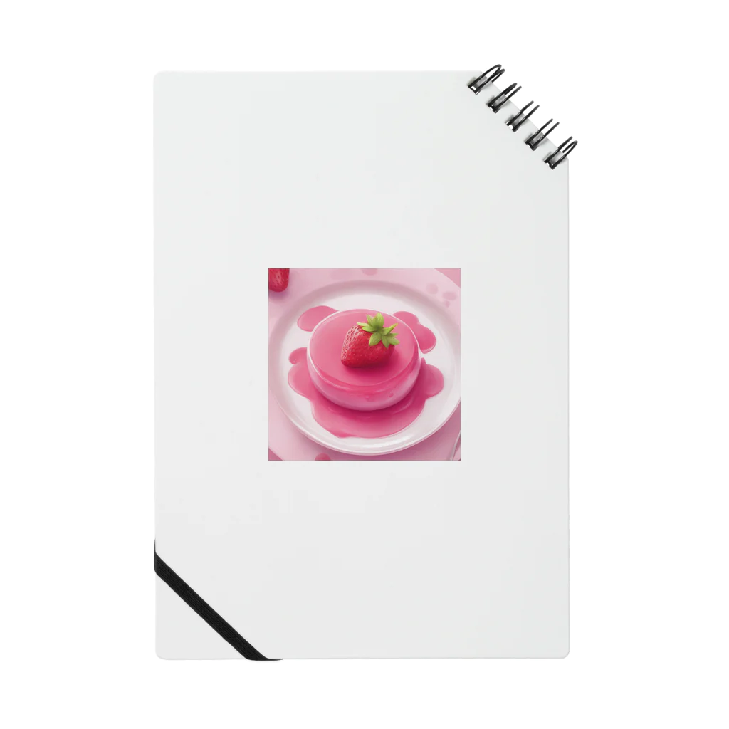 amxafukのピンクストロベリーかわいいプリン ノート