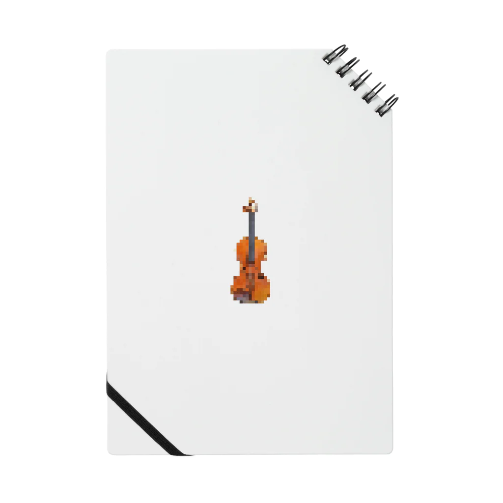 シンプルカラーのドットヴァイオリン Notebook