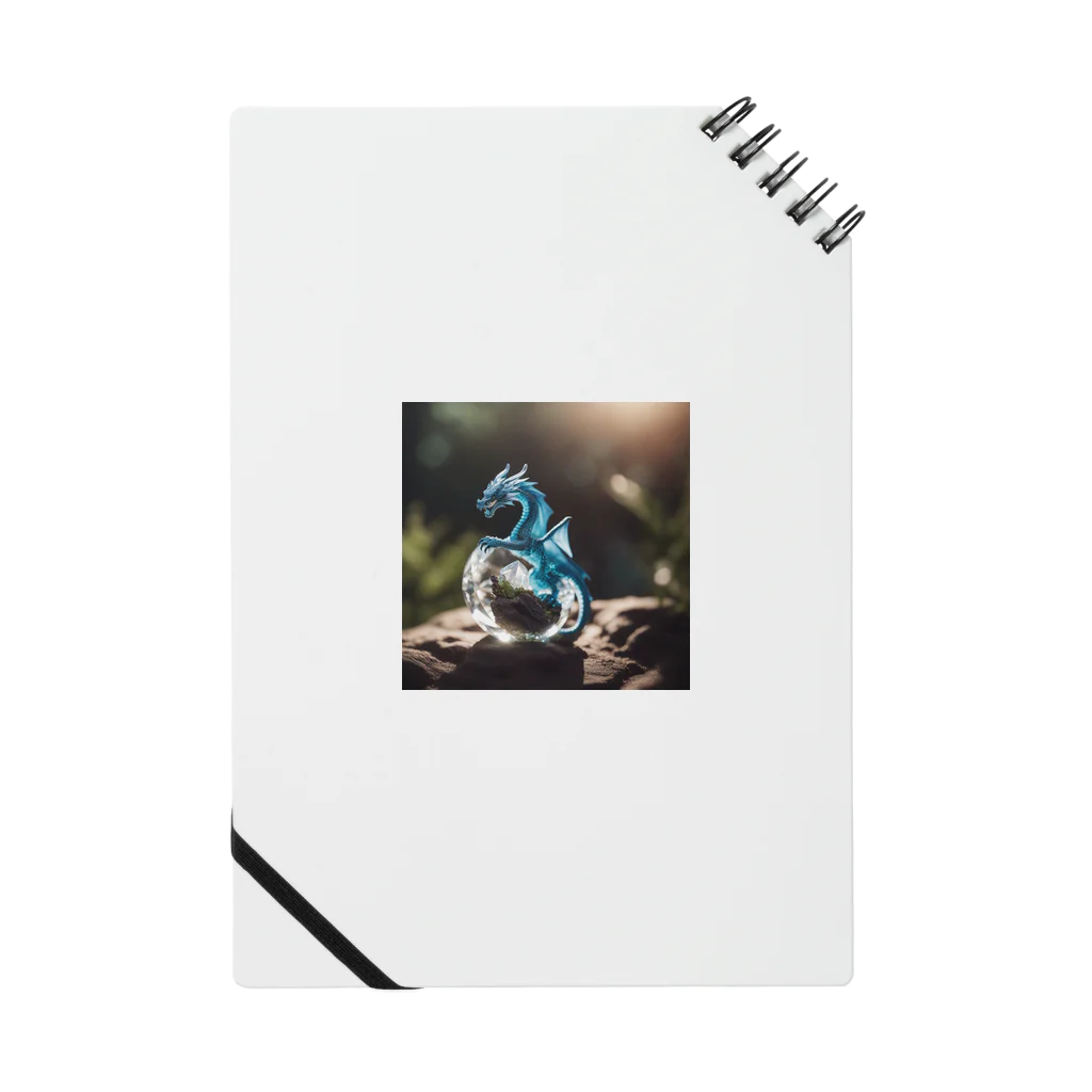 rian14の水晶を持って、精霊と交信している龍 ノート
