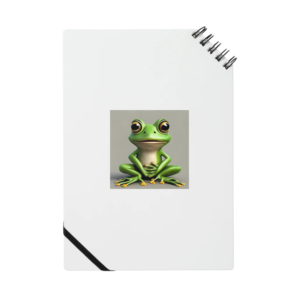 カエルグッズの正面蛙 ノート