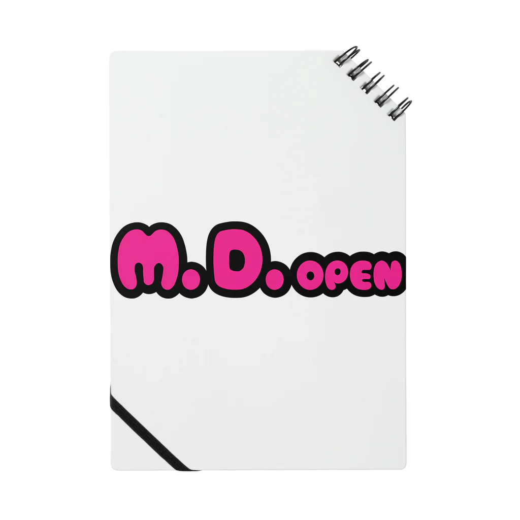 M.D.openのM.D.openピンクロゴ ノート