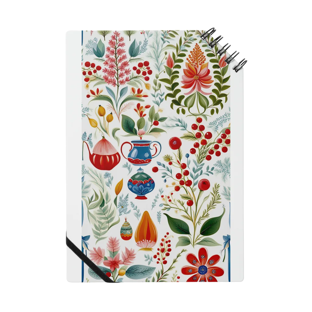 (っ◔◡◔)っ ♥ Le Petit Trésor ♥の花の詩カップ(The Flower Poetry Cup) Notebook