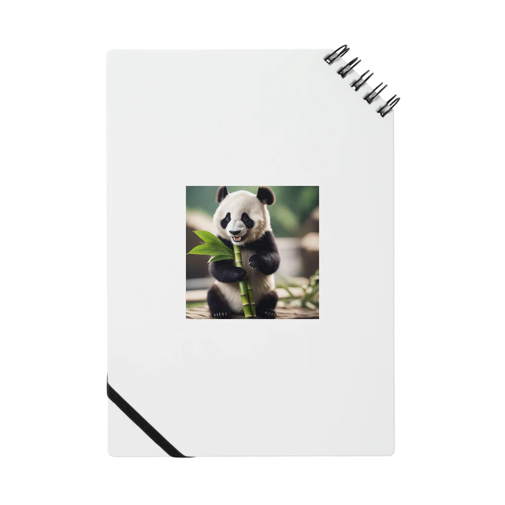 Blue Linksの新鮮な竹を見つけて喜ぶパンダの喜び Notebook
