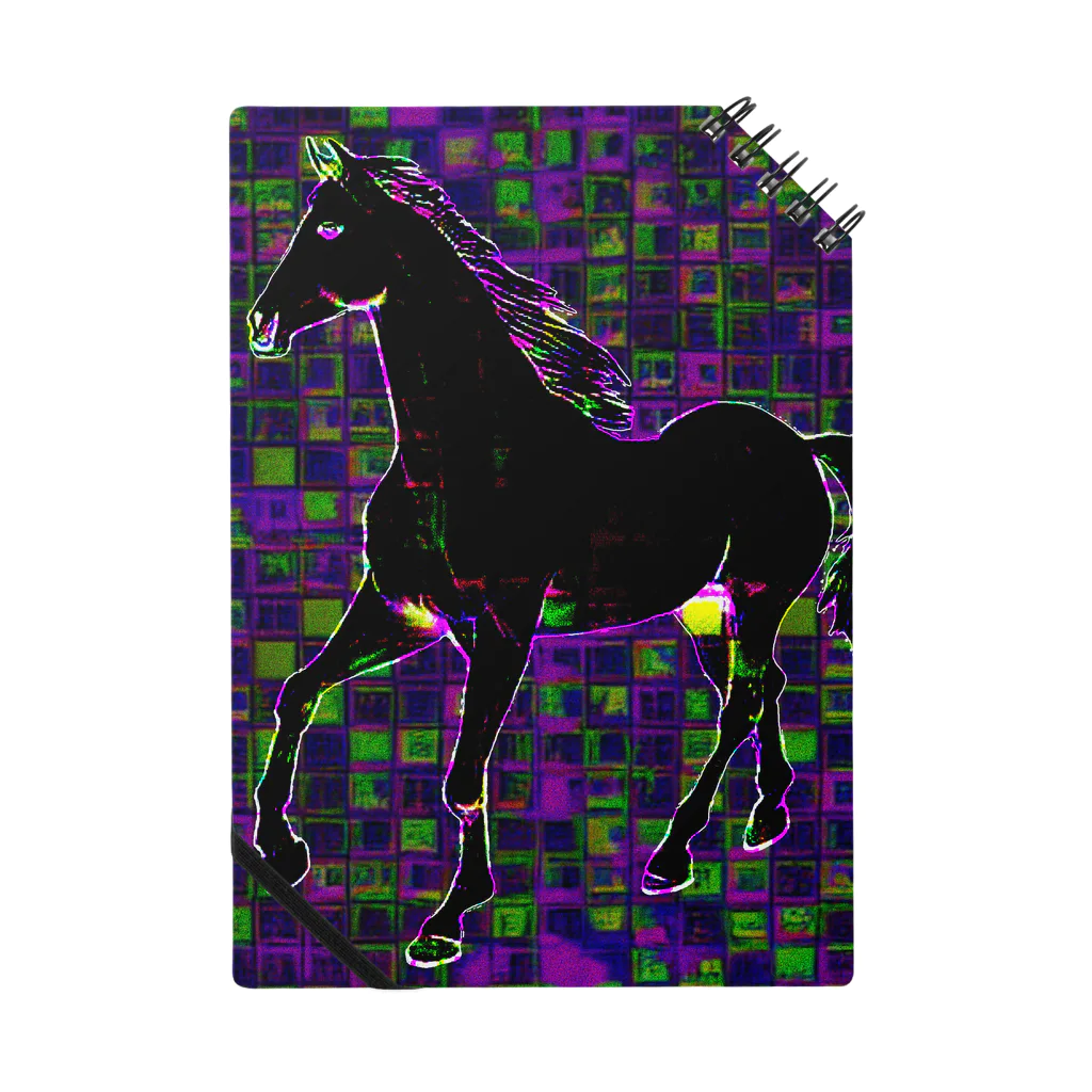 水草のデジタルでアートな馬 Notebook
