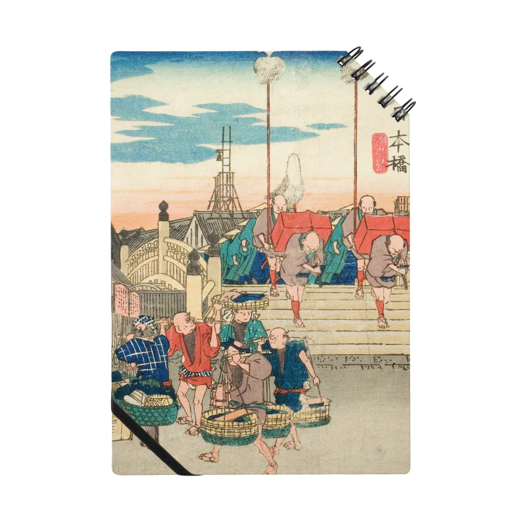 浮世絵ショップ のどぐろ　UKIYOE SHOP NODOGUROの日本橋　富士川：保永堂東海道「東海道五十三次内」より宿場外景（富士川、棒花の図）/ Fujikawa: View of Post Outskirts (Fujikawa, bohana no zu), from the series "Fifty-three Stations of the Tokaido (Tokaido gojusan tsugi no uchi)," also known as the Hoeido Tokaido ノート