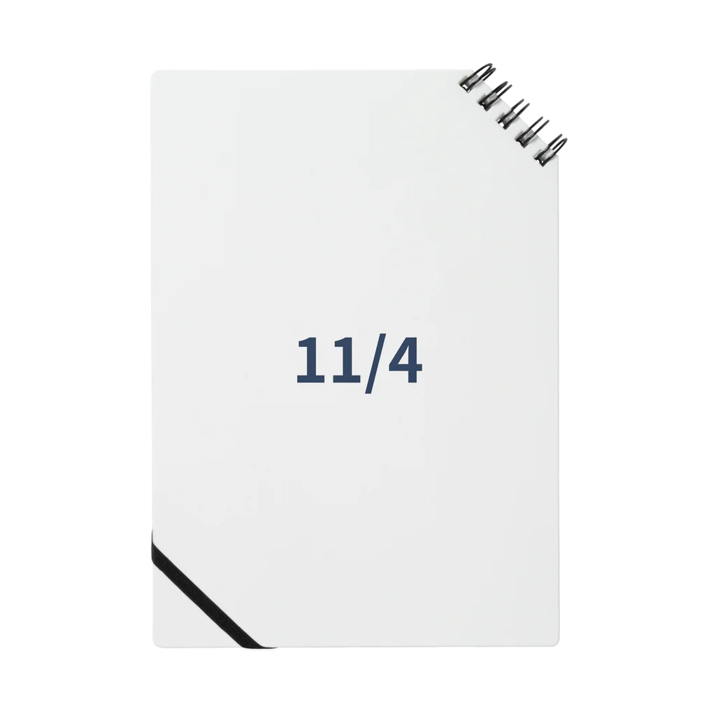 AY-28の日付グッズ　１１/4 バージョン Notebook