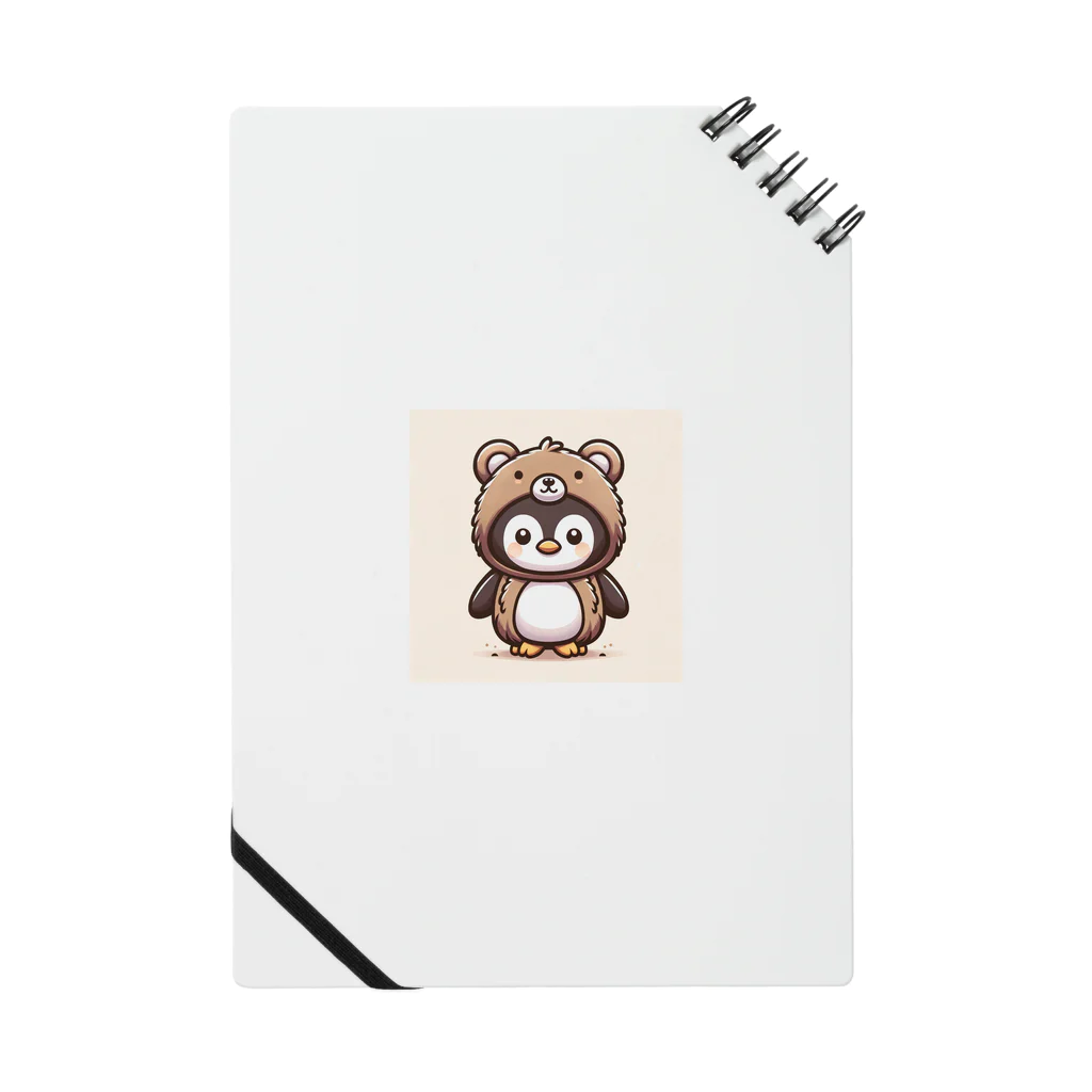 着ぐるみアニマル×けーのクマの着ぐるみを着たペンギン Notebook