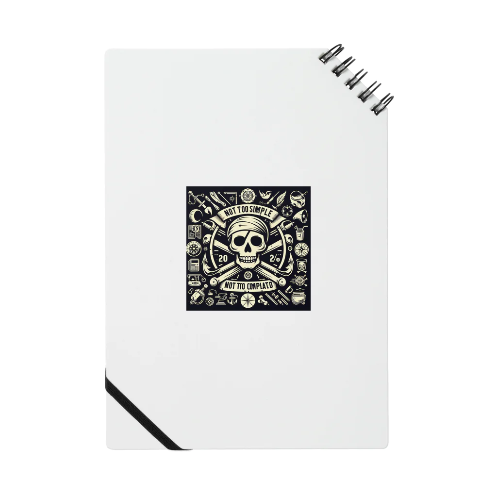 heart-sの海賊旗風スカル Notebook