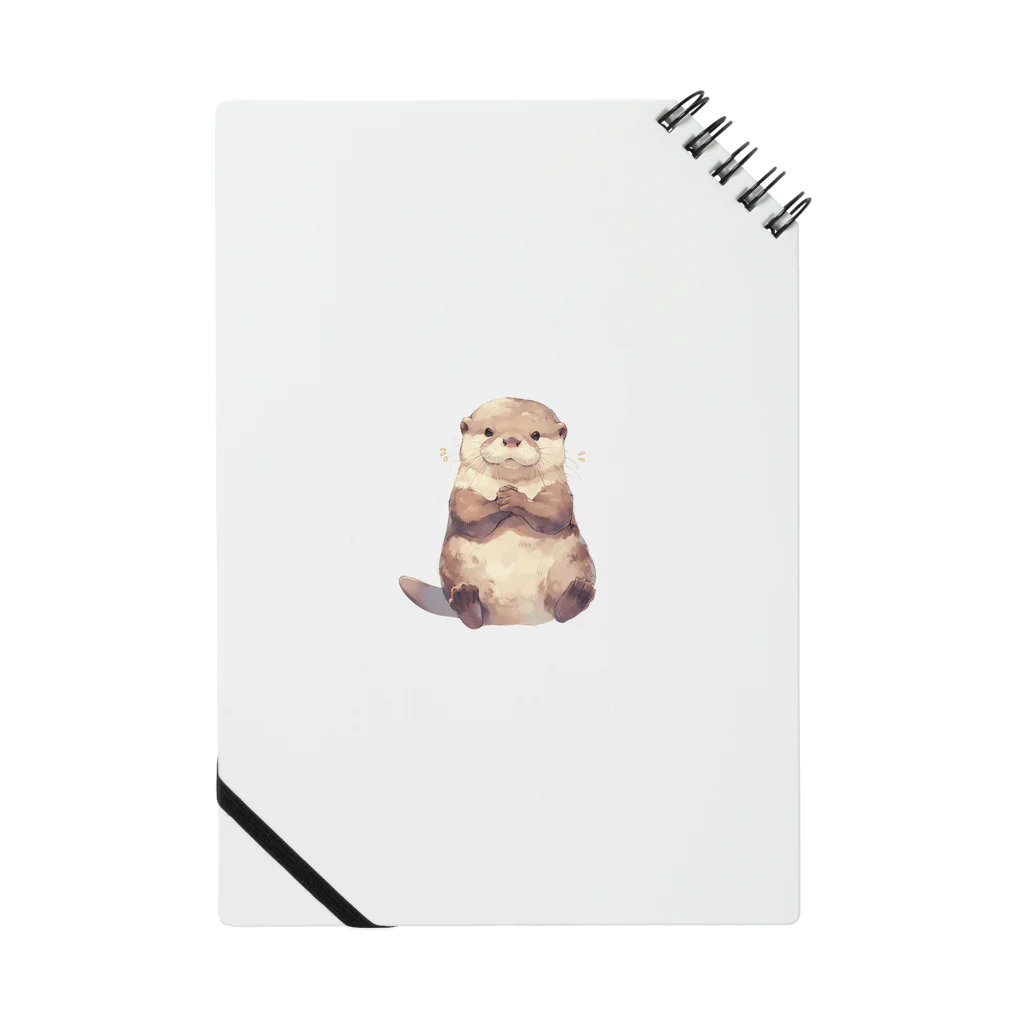 Cute Animalsのおねだりカワウソ Notebook