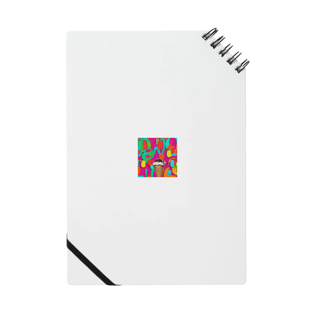 やま　イラストレーター　HEXA NET 販売美麗イラストレーター描きますのアイスクリーム Notebook