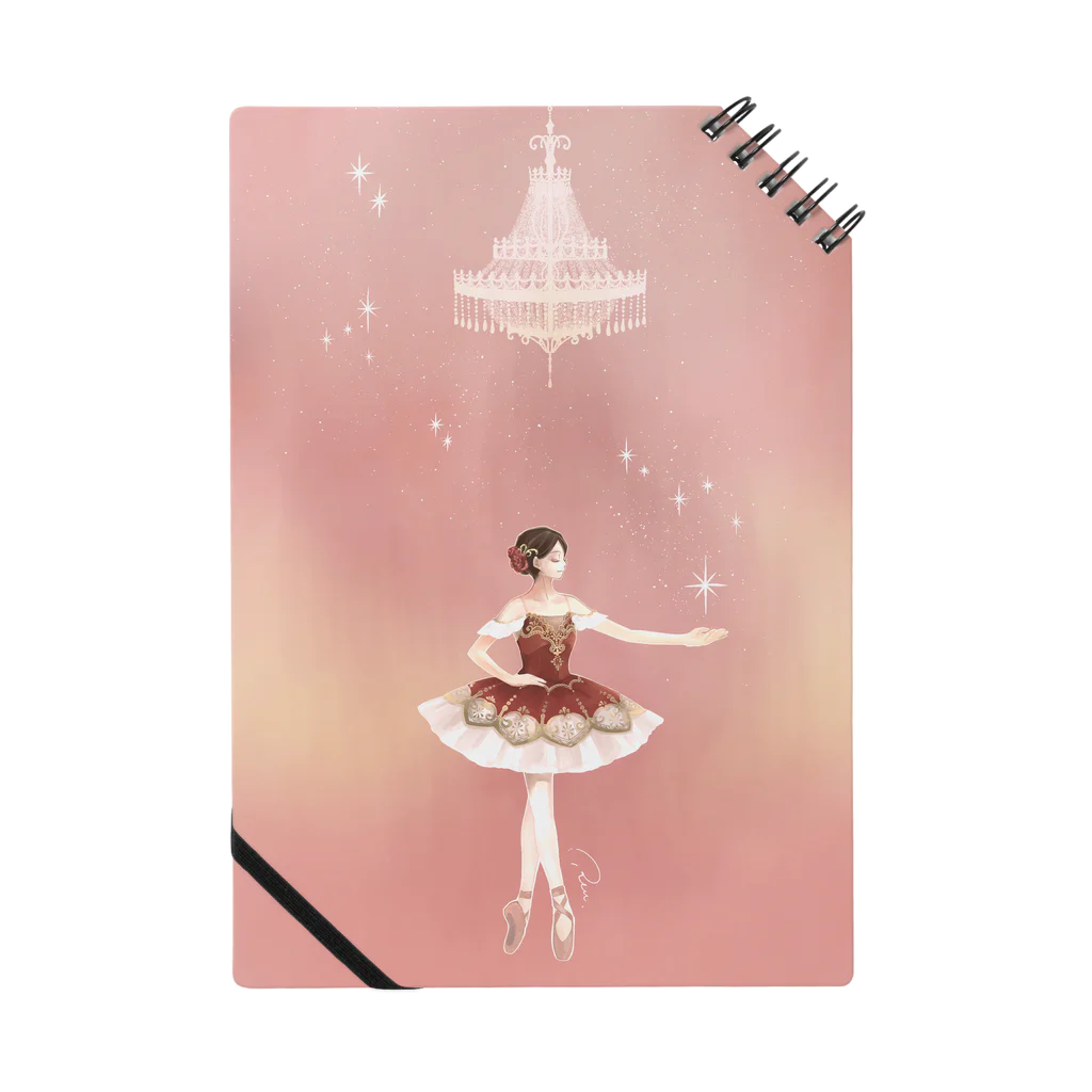 Joy. Ree Illustration SUZURI Shop のBallet (Paquita) - vertical Notebook