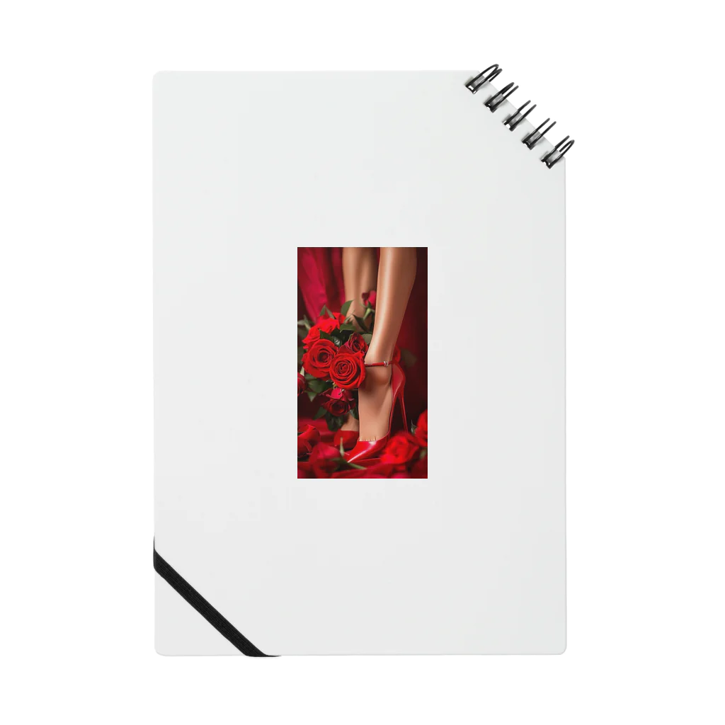 ニゴ猫　shopのred Rose heel  Notebook