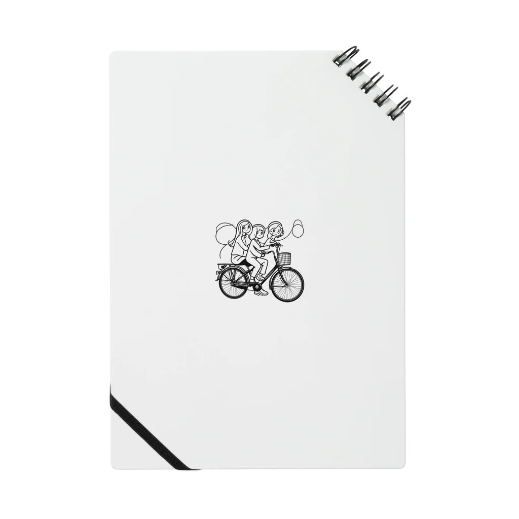 二宮大輔の自転車ロゴ　ガールズ Notebook