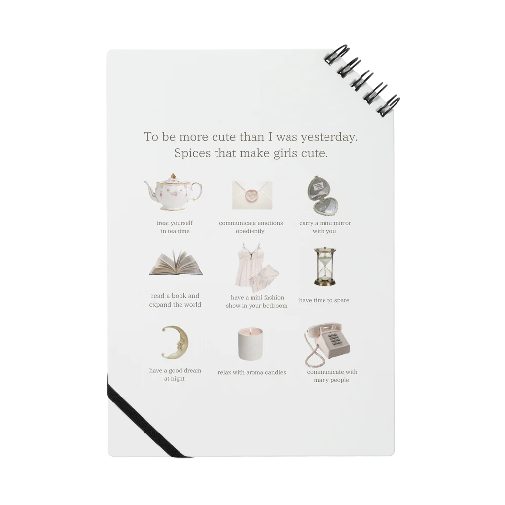 Tiara maisonのTIARA French girly spice notebook Notebook